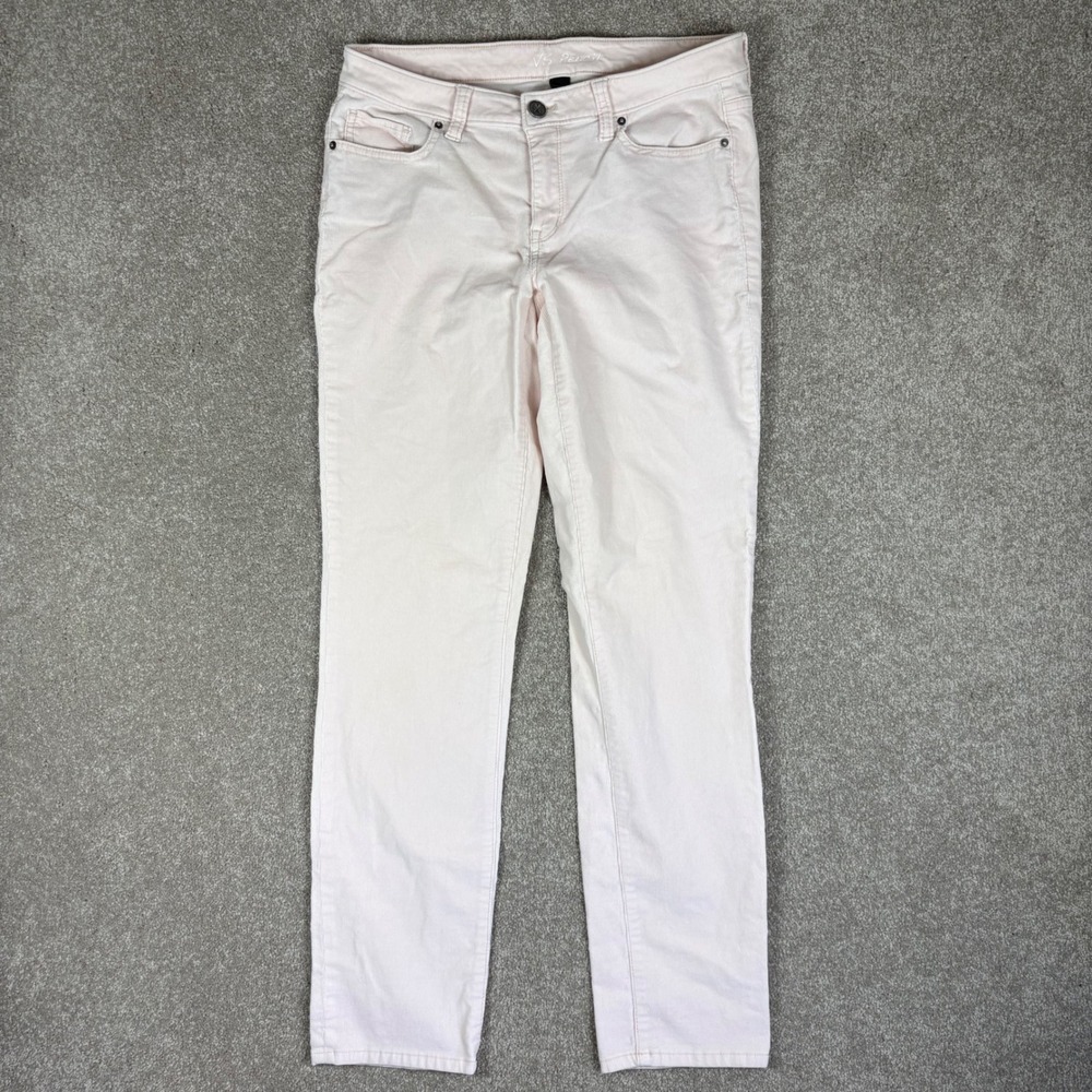 Victorias Secret VS Pencil Corduroy Pants Pale Pink Straight Leg Size 8 Regular